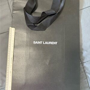 Saint Laurent Charcoal Shopping Bag